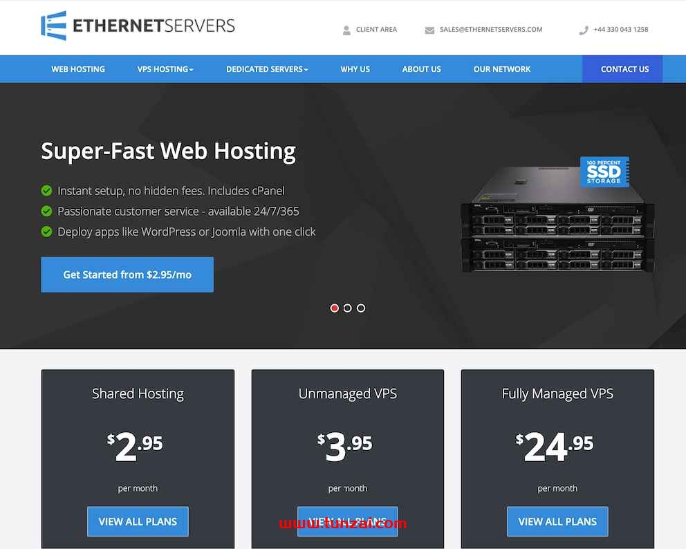 ethernetservers：便宜美国VPS，$14.95/年，10Gbps带宽，1G内存/1核/40gSSD/1T流量(不限流入)